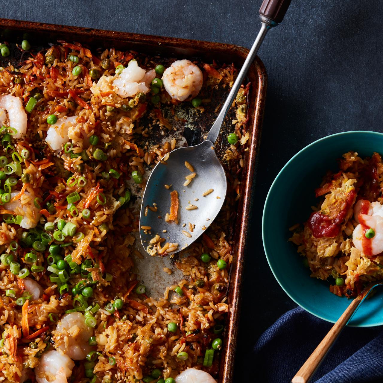 Sheet Pan Fried Rice - Damn Delicious