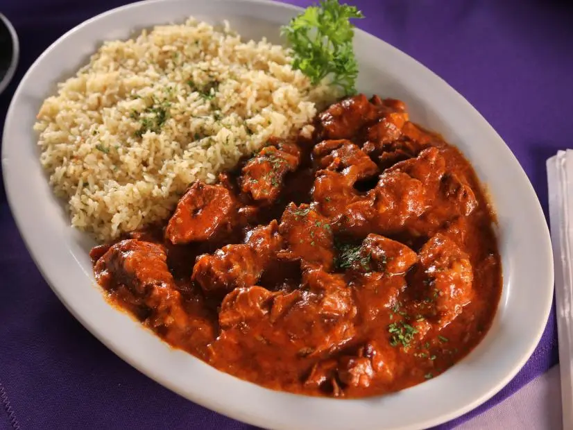 Bosinan Style Gulas as Served at Chef Alisah's in Tuscon, Arizona as seen on Diners, Drive-Ins and Dives, Season 28.