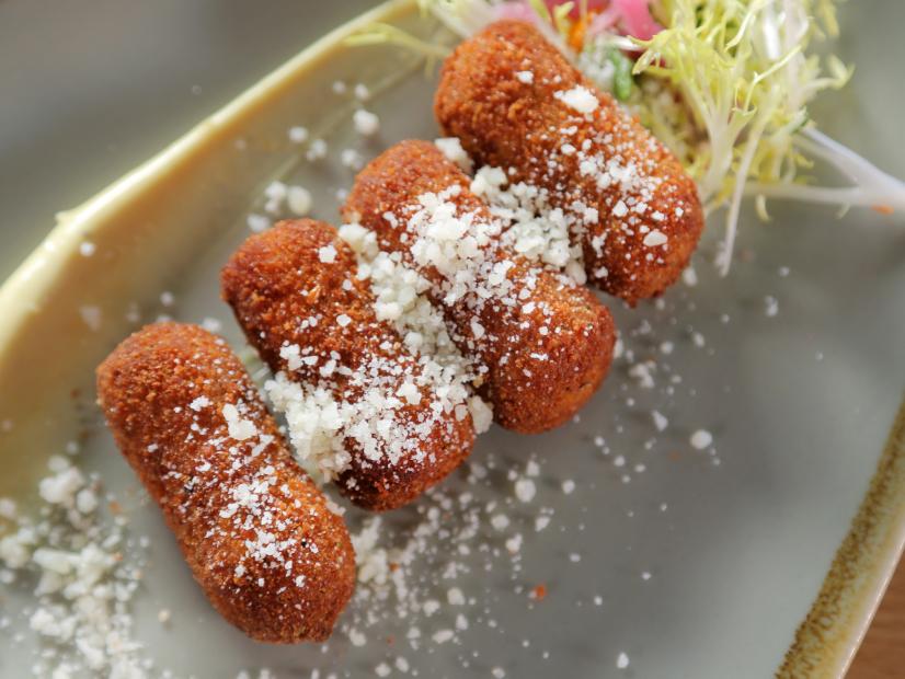 Chorizo Croquettes as Served at Doce Provisions in Miami, Florida as seen on Food Network's Diners, Drive-Ins and Dives episode 2810.