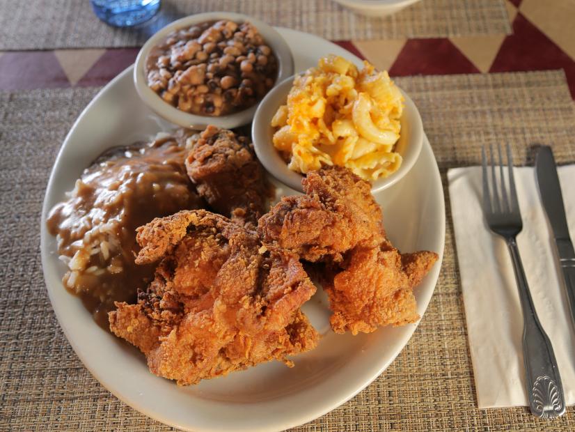 Fried Chicken as Served at Southern Cafe in Oakland, California as seen on Food Network's Diners, Drive-Ins and Dives episode 2811.