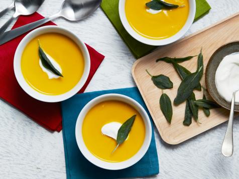 Carrot Soup with Crispy Sage