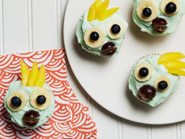 Fruit Cockatiel Cupcakes image