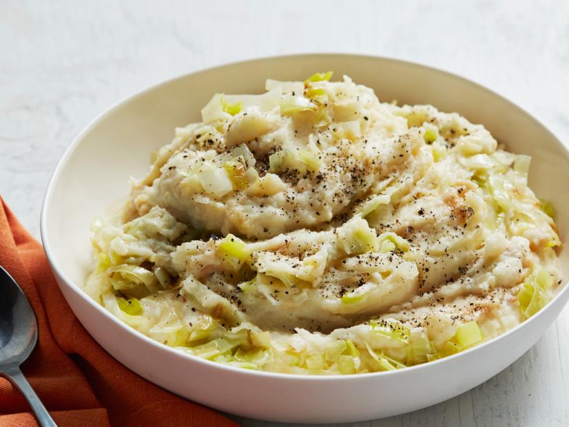 Garlicky Mashed Potatoes with Leeks Recipe | Food Network Kitchen ...