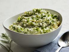Broccoli and fresh herbs feel right at home when mashed with creamy potatoes.