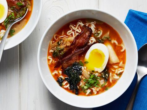 Kimchi and Bacon Ramen