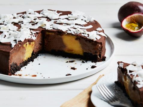 Passion Fruit and Chocolate Sorbet Cake