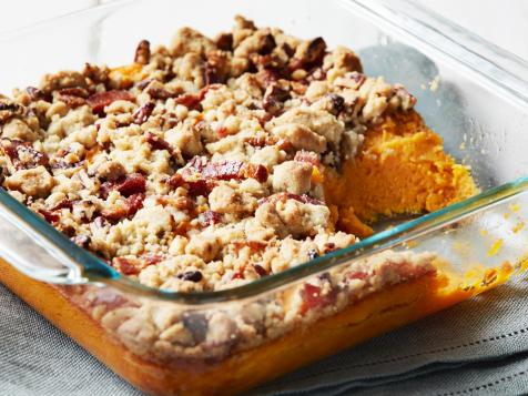 Sweet Potato Casserole with Bacon Crumble