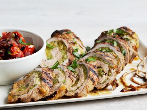 Cheese-Stuffed Pork Roulade