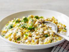 Creamed corn gets a twist from coconut milk and cilantro.