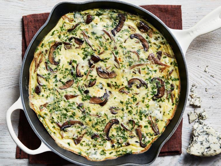 Mushroom Blue Cheese Frittata Recipe Food Network Kitchen Food Network