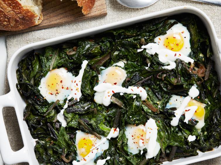 Swiss Chard Baked Eggs Recipe | Food Network Kitchen | Food Network