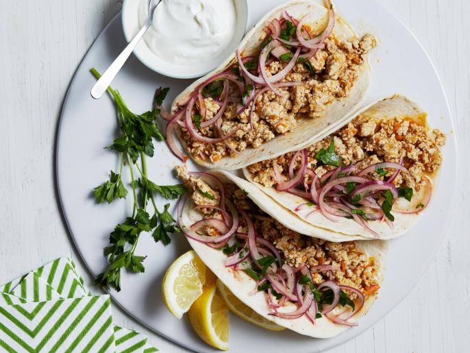Tangy Ground Chicken Tacos Recipe Food Network Kitchen Food Network