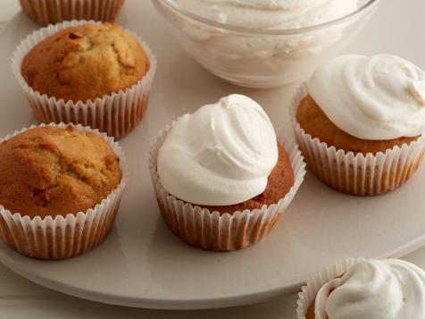 Apple Cupcakes with Marshmallow Frosting