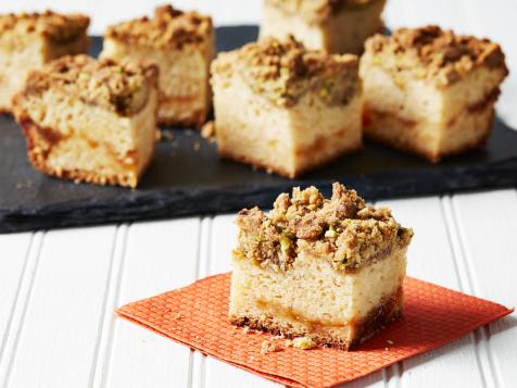 Apricot Coffee Cake with Pistachio-Cardamom Crumb Topping