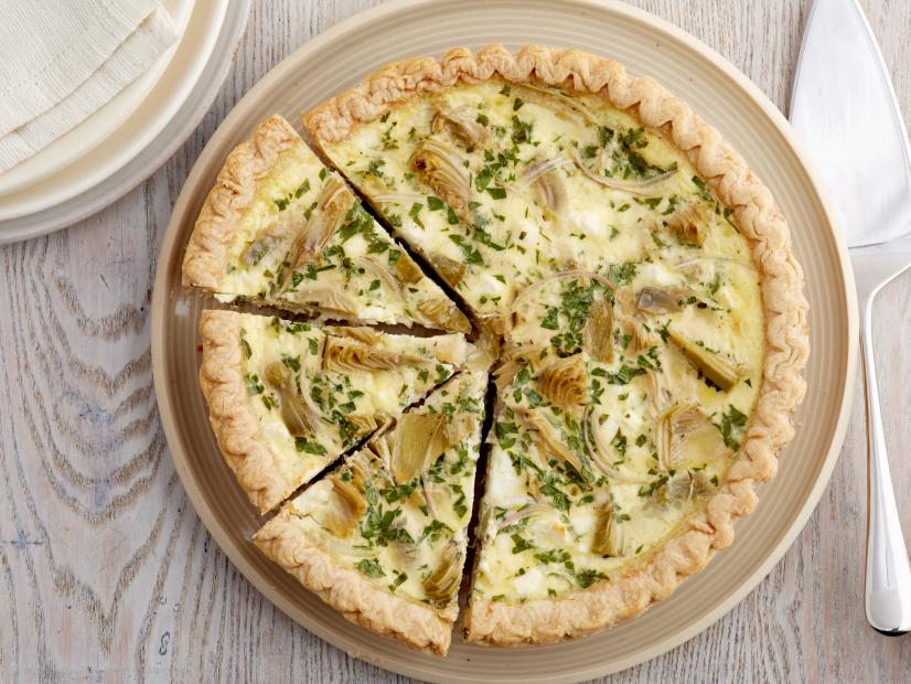 Artichoke and Feta Quiche