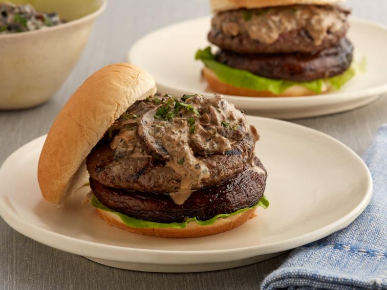 Beef Stroganoff Burgers Recipe Food Network Kitchen Food Network