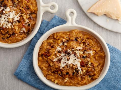 Creamy Risotto with Bacon and Walnuts