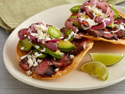 Espresso Chili Marinated Steak Tostadas