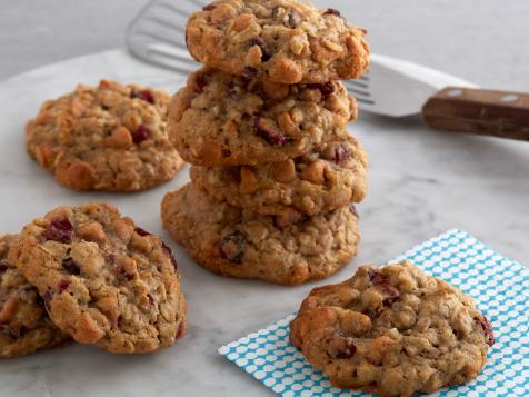Oatmeal Cookies with Butterscotch and Cranberries