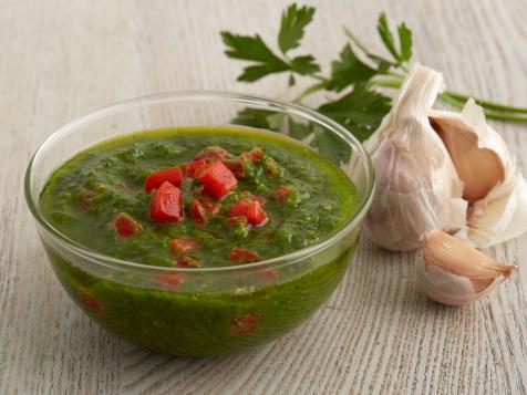 Parsley Pesto with Roasted Peppers