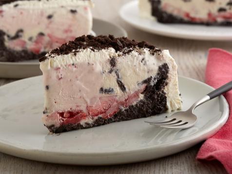 Strawberry and Cookie Ice Cream Cake