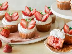 Food Network Kitchen - Strawberry Shortcake Butterfly Cupcakes