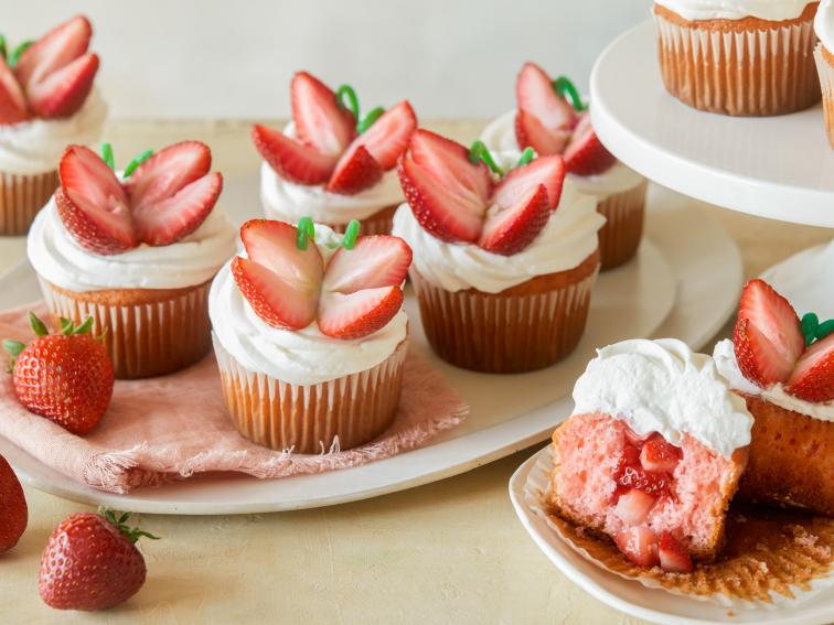 Strawberry Shortcake Butterfly Cupcakes Recipe Food Network Kitchen Food Network