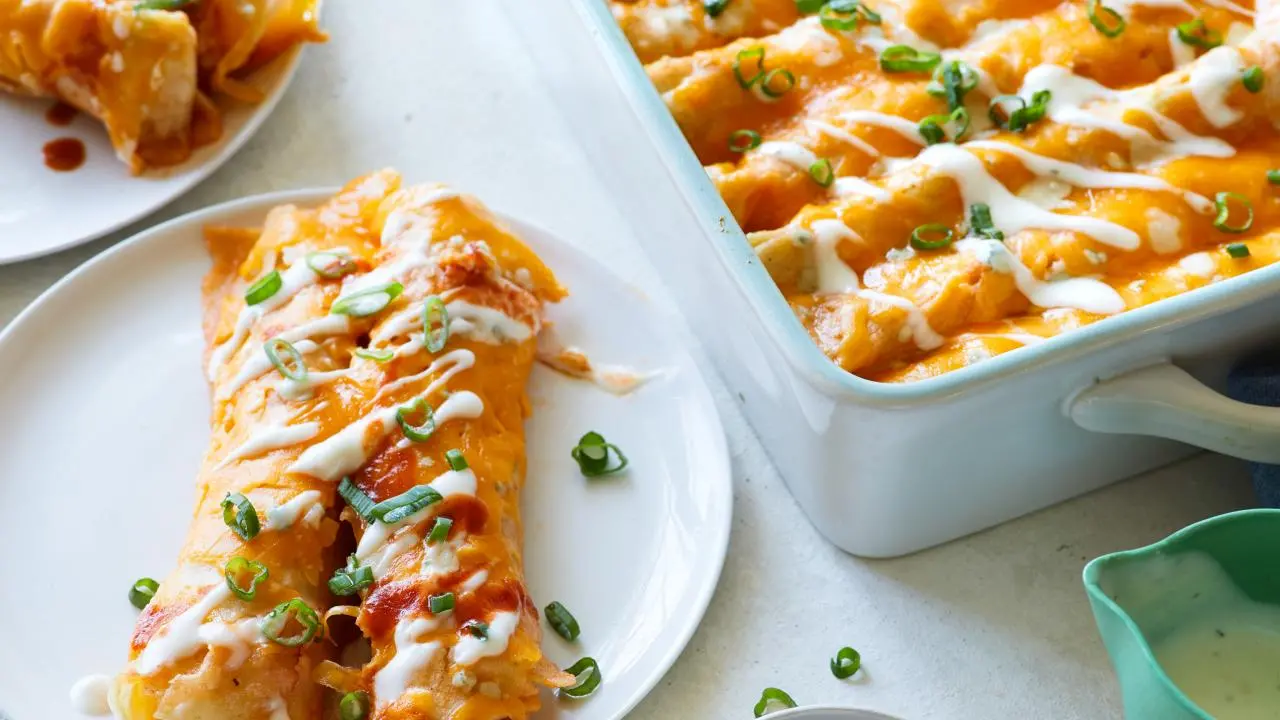 Make These Easy Buffalo Chicken Enchiladas