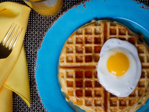 Bacon and Cheddar Waffles