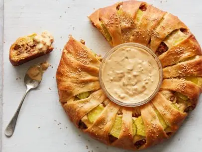 Food Network Kitchen’s Bacon Cheeseburger Crescent Ring.