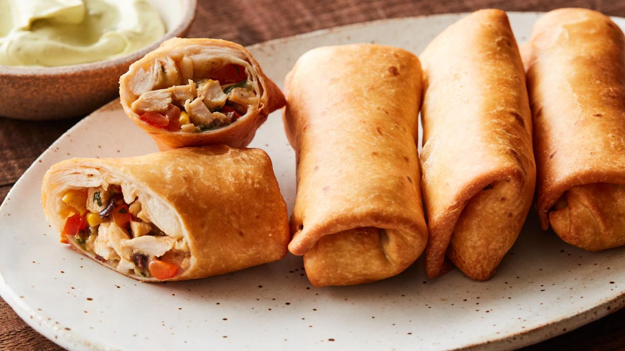 Baked Vegetable Egg Rolls Recipe, Valerie Bertinelli