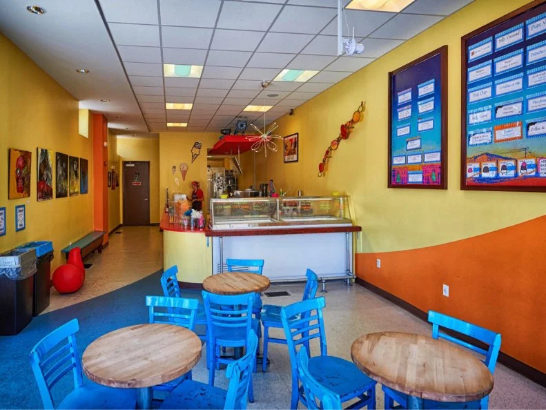 An excitable line running out the door and snaking down the block isnâ  t always a guarantee that whateverâ  s on the other side is worth the wait, but The Charmery is one Bâ  more business thatâ  s earned this type of sustained hype. David and Laura Alimaâ  s colorful scoop shop doles out literally and figuratively cool flavors â   speculoos, pistachio toffee, even Old Bay Caramel  â   alongside old-school soda jerk offerings, like chocolate egg creams, root beer floats and hot fudge sundaes.