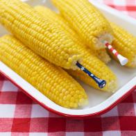Katie Lee makes Golf Tree Corn Holders for Memorial Day D cor, as seen on The Kitchen, Season 17.