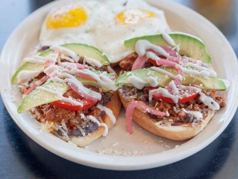 Mollettes for breakfast. Food photography by Jackie Alpers for the FoodNetwork.com article 11 can't miss dishes in Phoenix, Arizona