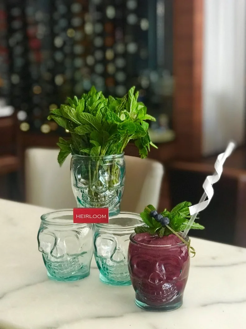 Beverage director Maurice Juarezâ  s spin on the Moscow Mule is named for unscrupulous behavior, monkey business and shenanigans â   exactly what you expect to do when it gets seasonably warm outside. He shakes pot-still bourbon with blueberry syrup and lemon juice, served in a skull glass filled with crushed ice and ginger beer and garnished with blueberries and mint.