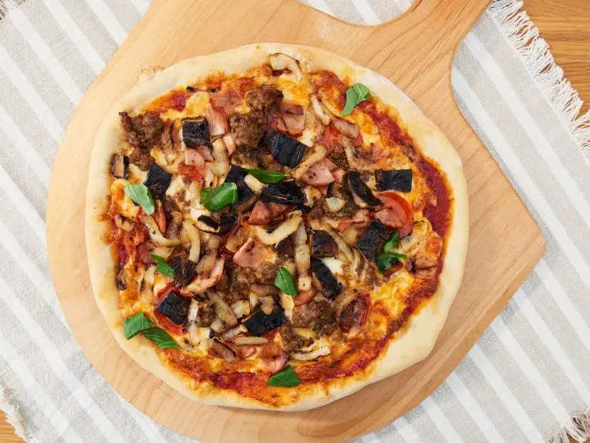 Katie Lee makes Meaty Grilled Pizza, as seen on Food Network's The Kitchen