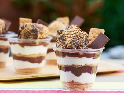 The hosts make a S'mores Pudding, as seen on Food Network's The Kitchen