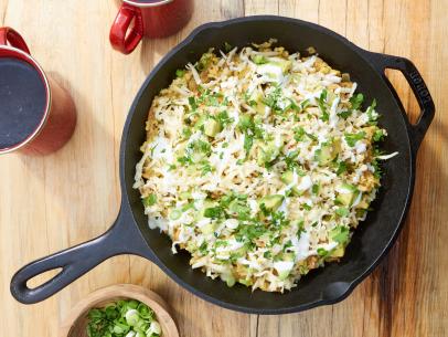 Sunny Anderson makes Sunny's Migas Verde, as seen on on Food Network's The Kitchen