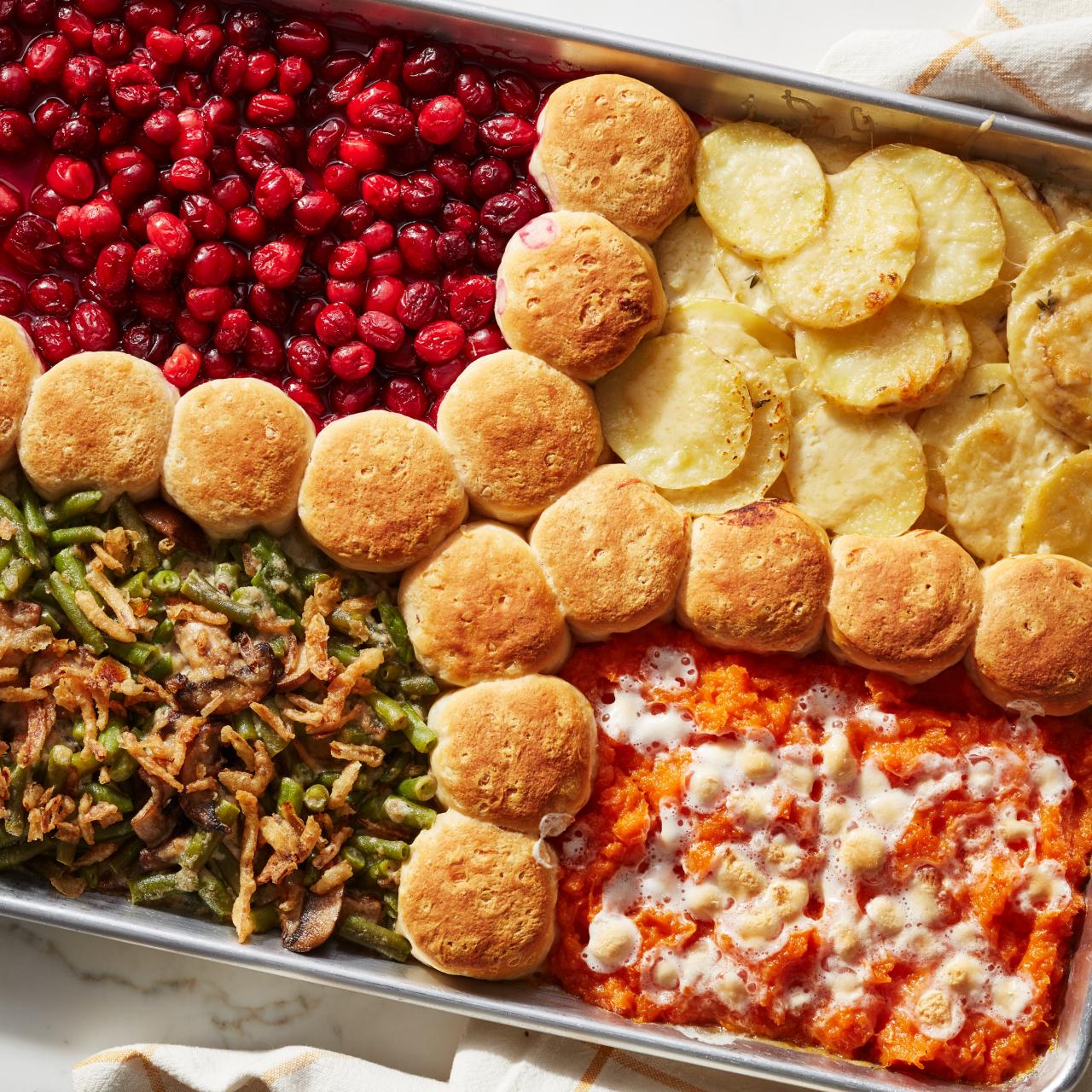Five Thanksgiving Sides in One Sheet Pan Recipe