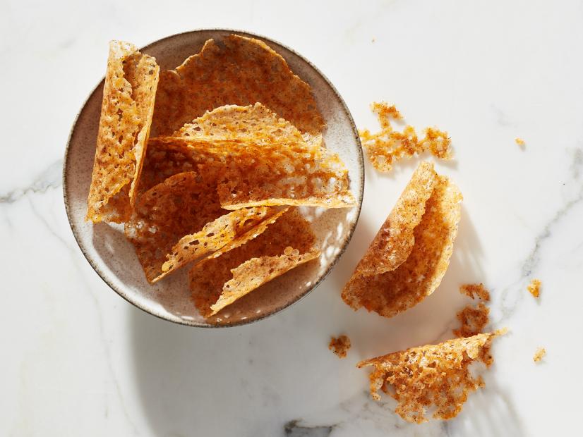 Food Network Kitchen’s Keto Snack #4, Taco Cheddar Crisps, as seen on Food Network.