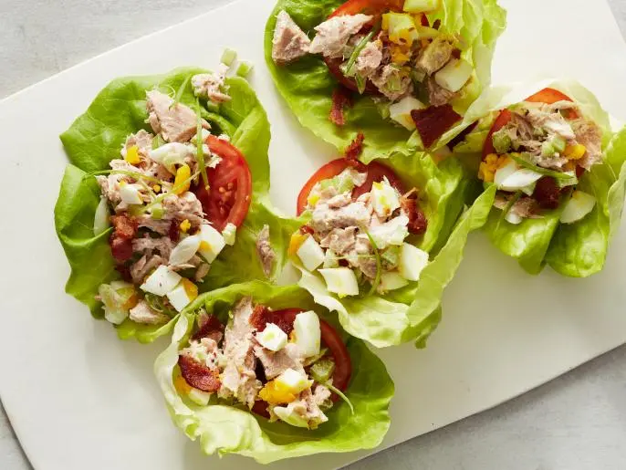 Keto Spicy Tuna Salad Lettuce Wraps