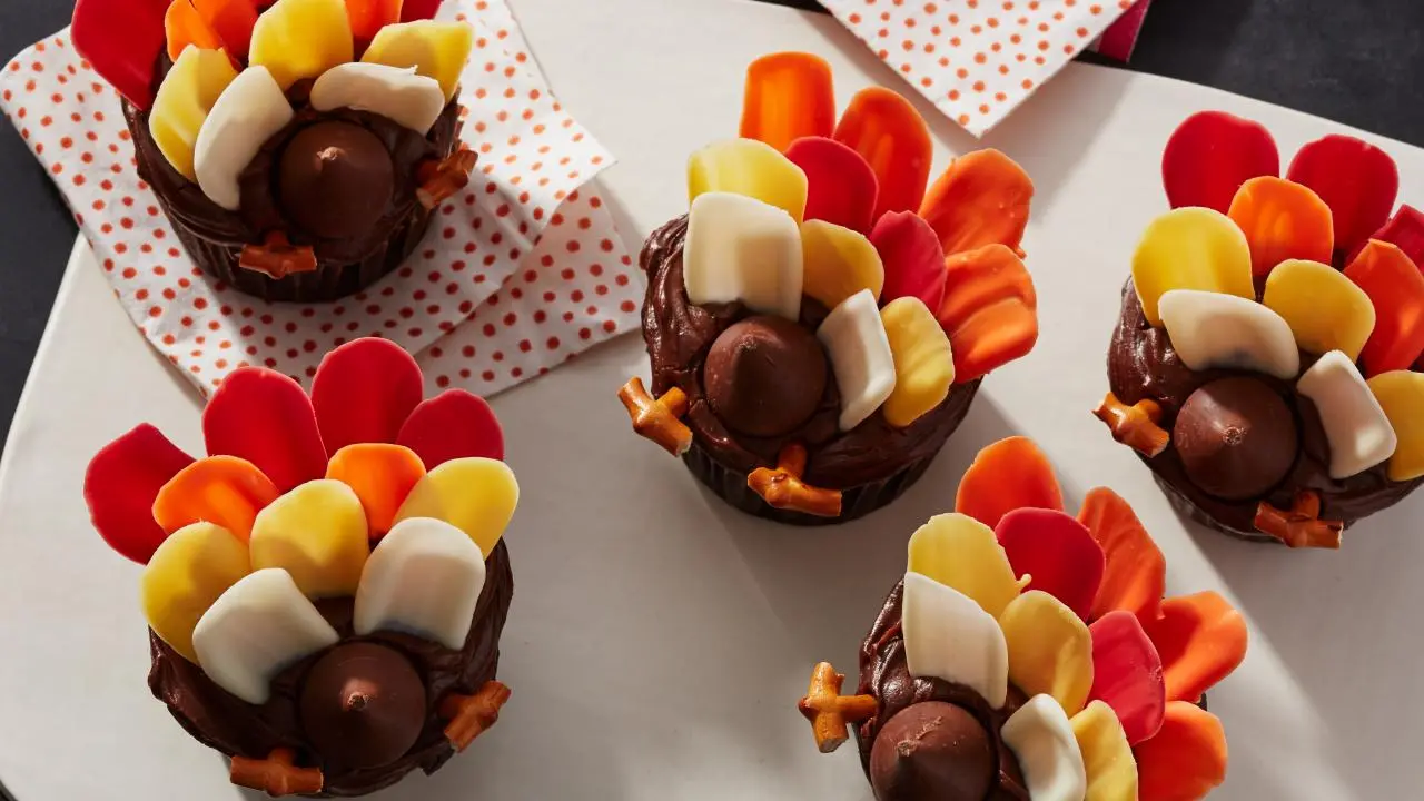 Turkey Tail Cupcakes