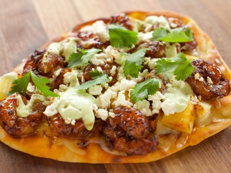 Kickin' Shrimp and Pineapple Flatbreads