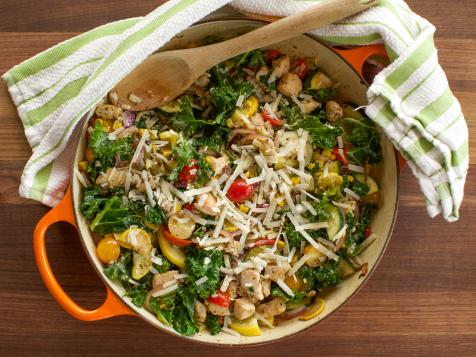 Pesto Chicken Skillet Supper