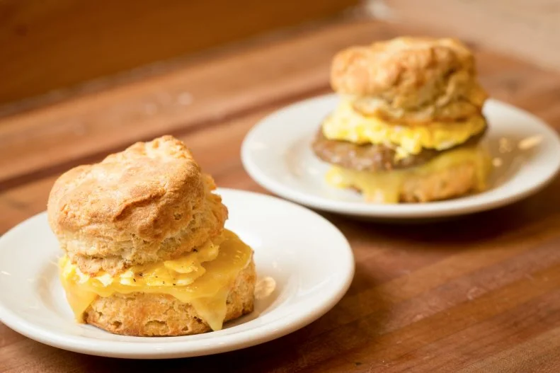 Portland’s teeming with biscuits, but the ones at this local bakery chainlet are good enough to get even Southern visitors in a flutter. Here’s the Portlanders’ power move: Remove the top of this all-day breakfast sandwich ($6) before the melted cheddar and pasture-raised scrambled egg have a chance to meld with the fluffy buttermilk biscuit. Eat the bottom half open-faced and liberally doused in hot sauce, then slather the top with jam and make it your breakfast dessert. Take home a saucer-sized cookie or monkey muffin — a sticky bun made with croissant dough — for later.