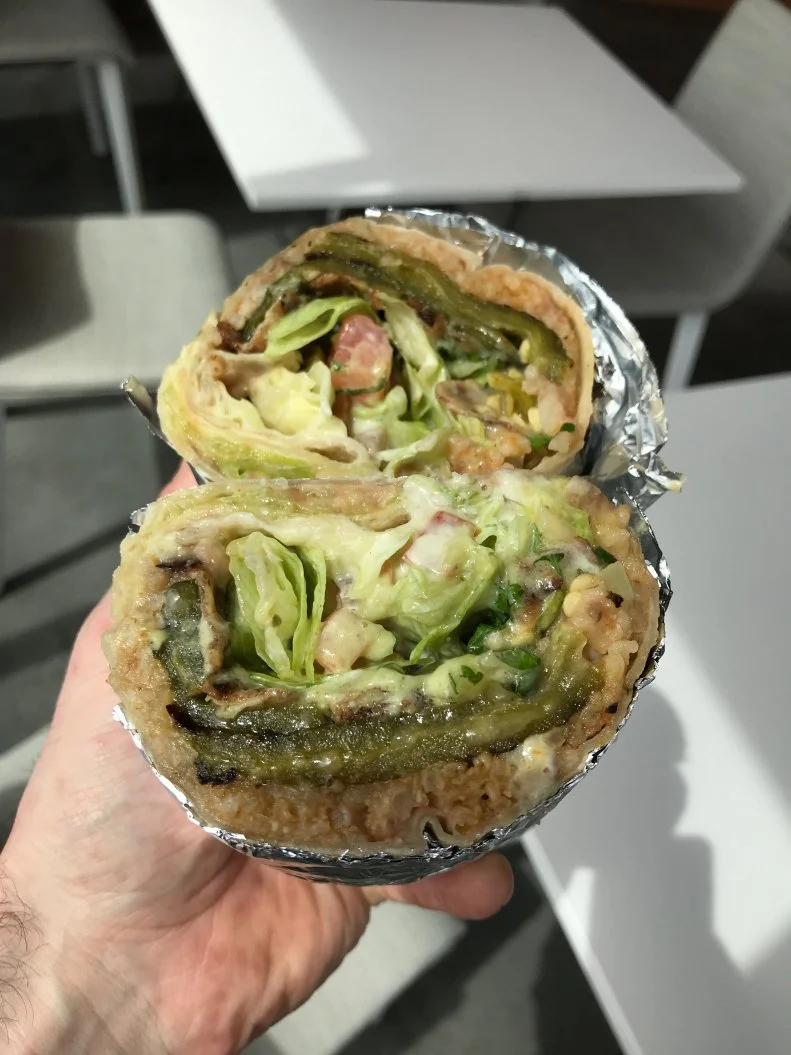 As hardworking as their burritos are, it’s no wonder Taqueria Portland is the lunchtime favorite of the construction crews transforming Portland’s Central Eastside District. This one comes stuffed not only with a stuffed pepper, but also rice, beans, onions, cilantro, lettuce, tomato, sour cream, guacamole, salsa and Monterey Jack ($6). Dine in and you can help yourself to free chips and salsa.