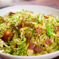 Brussel sprout and bacon hash