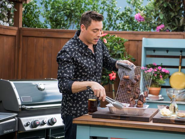 Jeff Mauro makes Honey-Glazed Pork Belly Burnt Ends, as seen on The Kitchen, Season 17.