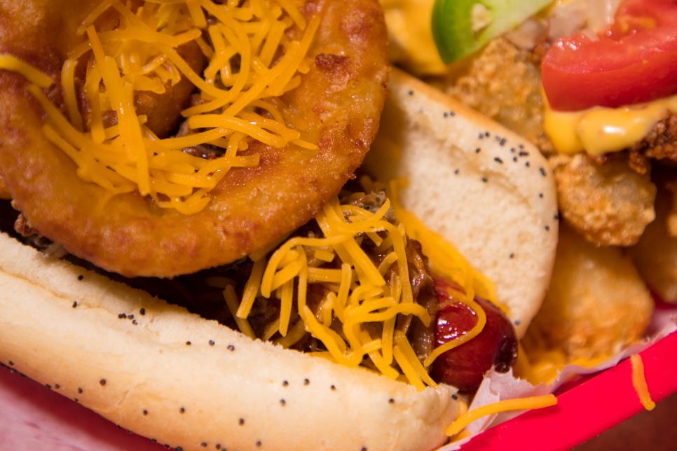 The Craziest Hot Dogs in America Food Network Restaurants Food Network Food Network