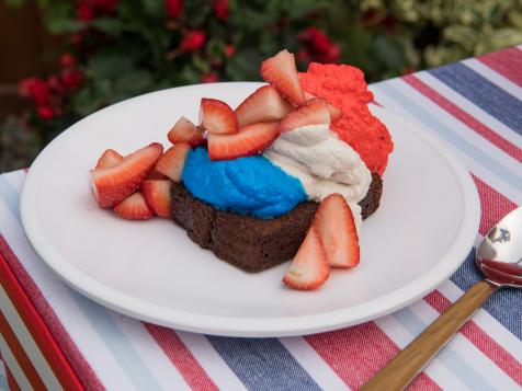 Red, White and Blue Whipped Cream